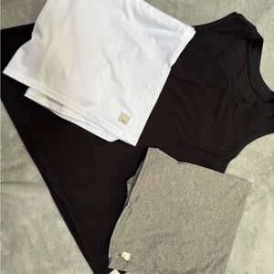 Vuori White and Black Apparel